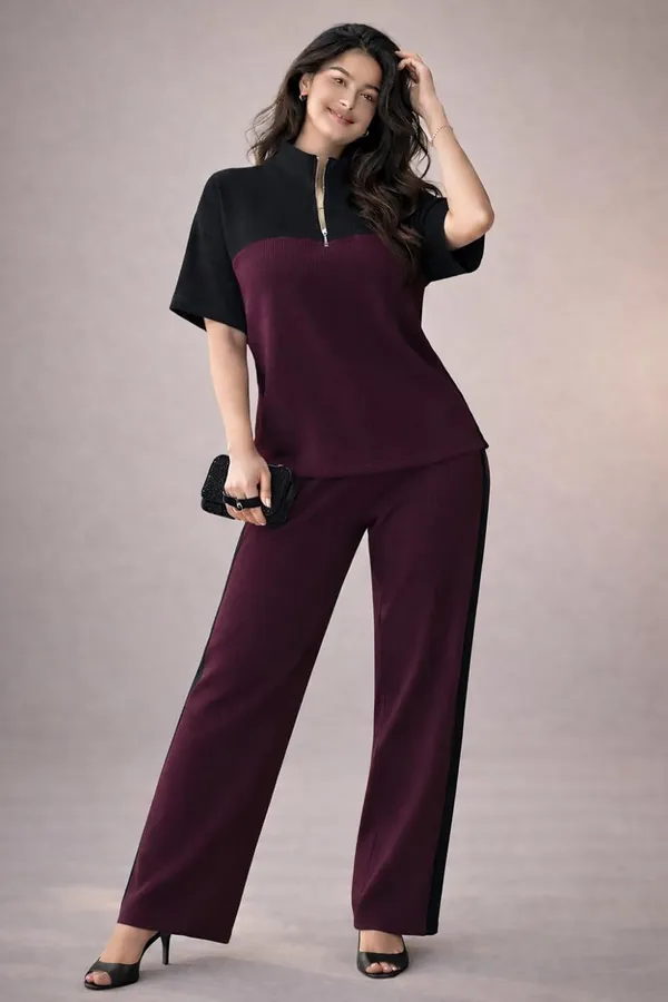 Women_S_Ribbed_Lounge_Set_With_Top_And_Wide_Leg_Pants