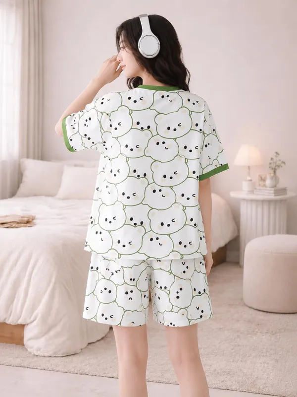 Women_S_Bear_Print_Pajama_Set