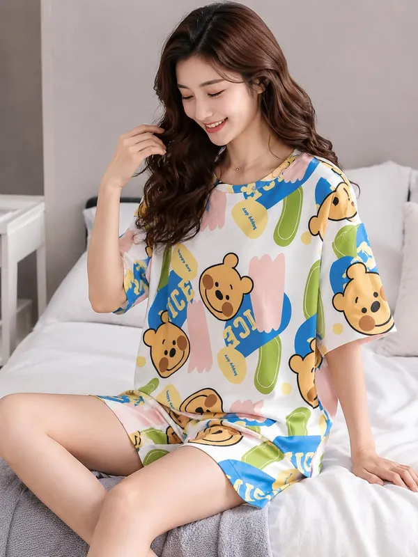 Women_S_Pajama_Set_Top_And_Shorts