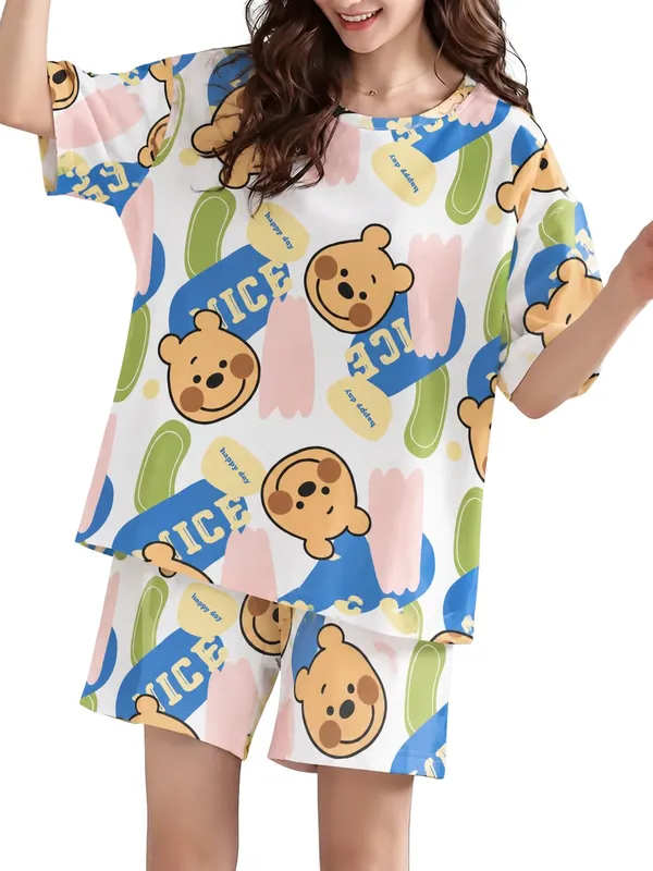 Women_S_Pajama_Set_Top_And_Shorts