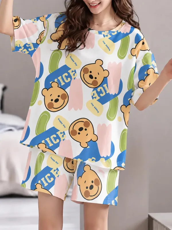 Women_S_Pajama_Set_Top_And_Shorts