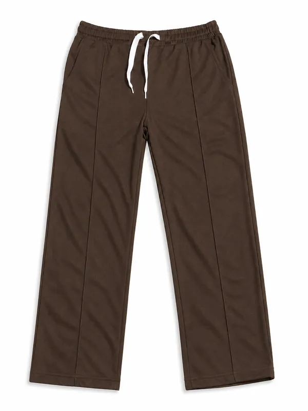 Brown_Polyester_Relaxed_Fit_Drawstring_Trousers_For_Men