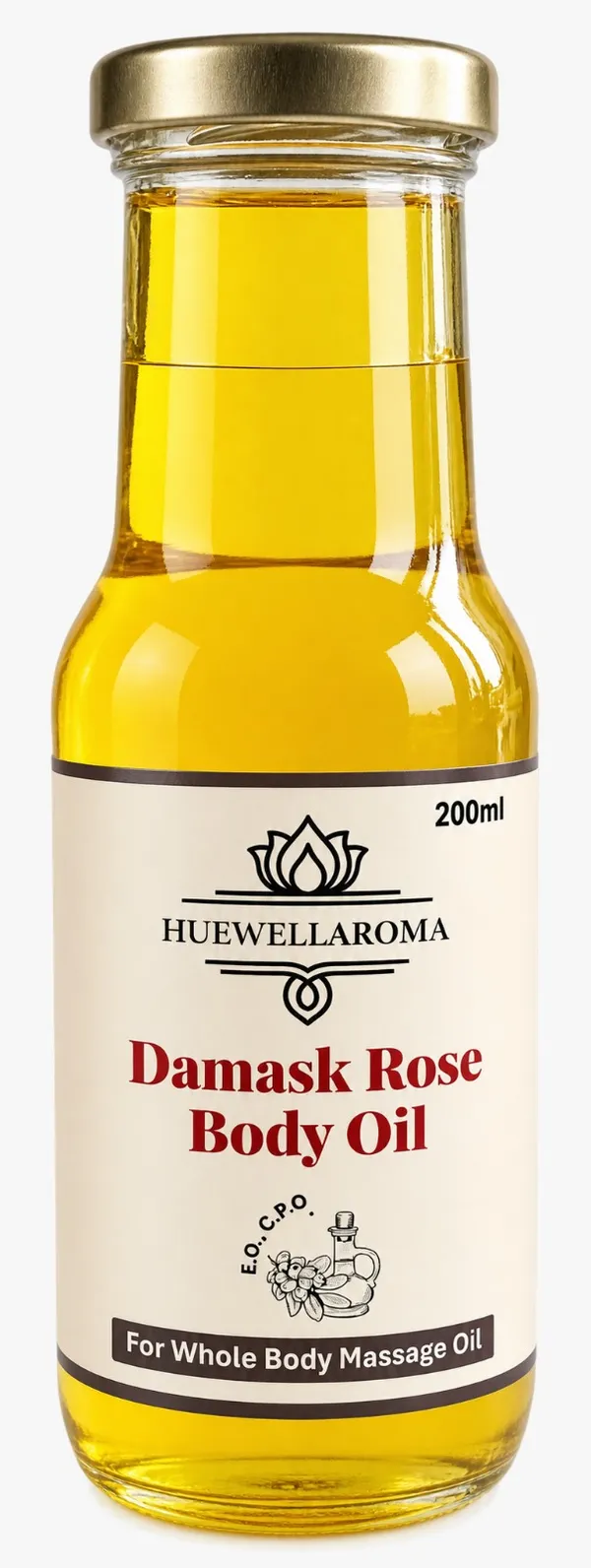 Huewellaroma_Damask_Rose_Body_Oil_200_ml