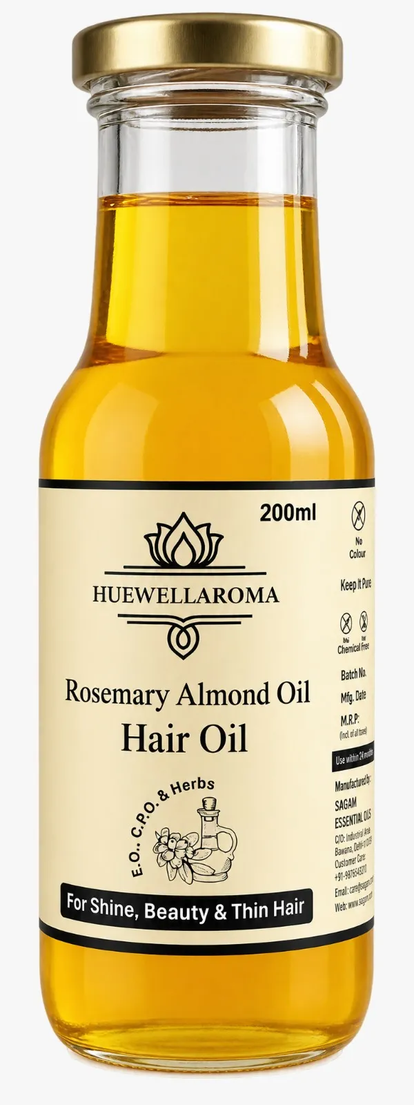 Huewellaroma_Rosemary_Almond_Hair_Oil_200_ml