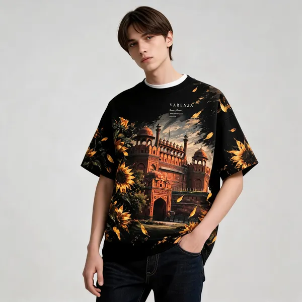 Black_Cotton_Regular_Fit_Architectural_Graphic_T-Shirt_For_Unisex