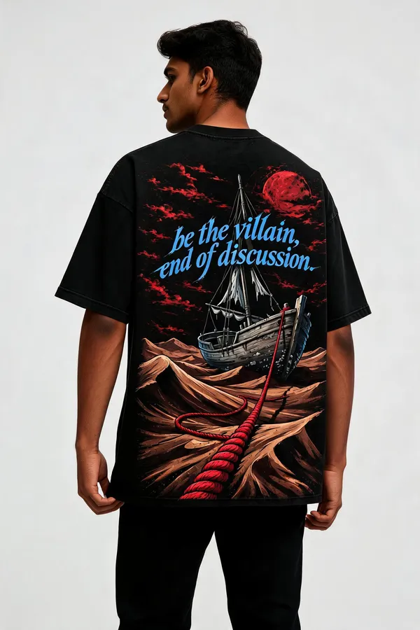 Black_Cotton_Oversized_Graphic_Print_T-Shirt_For_Unisex