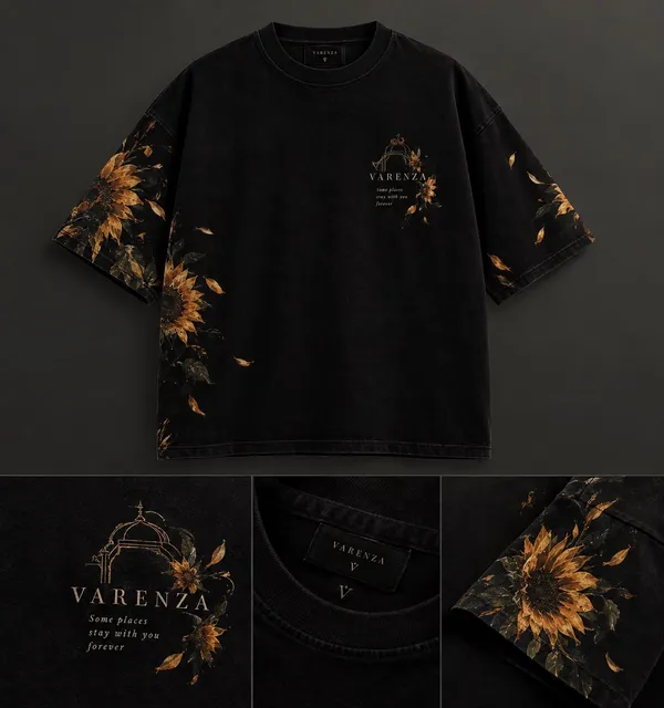 Black_Cotton_Regular_Fit_Floral_Printed_T-Shirt_For_Unisex