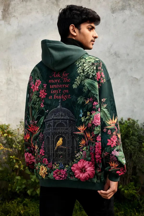 Dark_Green_Cotton_Relaxed_Fit_Printed_Hooded_Sweatshirt_For_Unisex