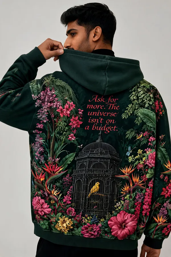 Dark_Green_Cotton_Relaxed_Fit_Printed_Hooded_Sweatshirt_For_Unisex