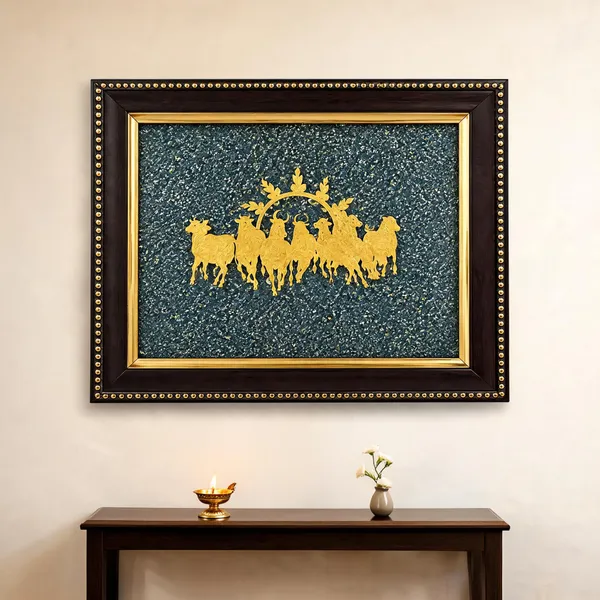 Pyrite_Seven_Running_Horses_Vastu_Feng_Shui_Frame