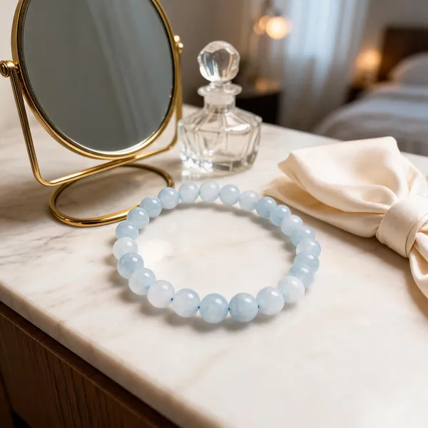 White_Moonstone_Crystal_Bracelet_For_Unisex