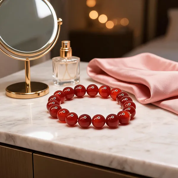 Red_Orange_Carnelian_Bead_Crystal_Bracelet