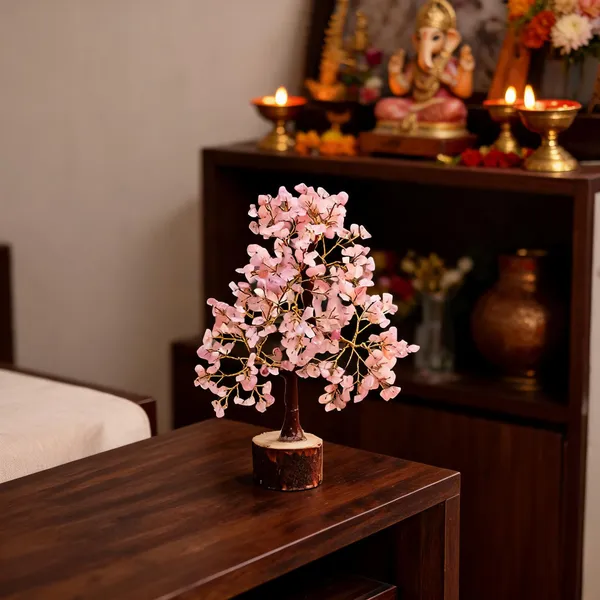 Pink_Rose_Quartz_Crystal_Tree_With_Wooden_Base