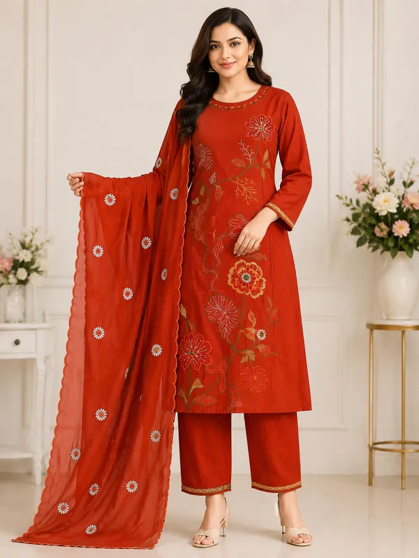 Premium_Pure_Cotton_Embroidered_Kurta_Set_With_Dupatta