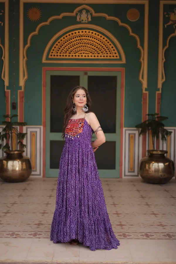 Premium_Designer_Readymade_Bandhani_Gown