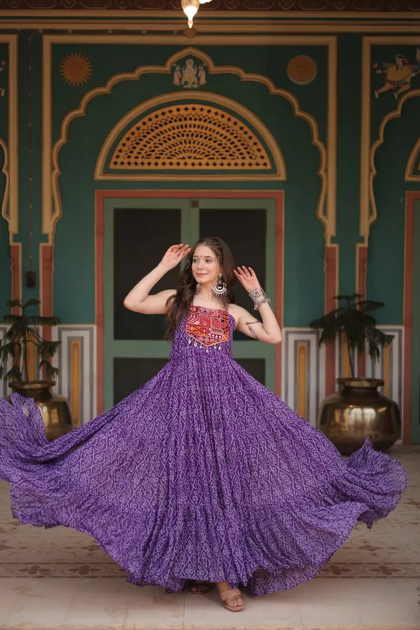Premium_Designer_Readymade_Bandhani_Gown