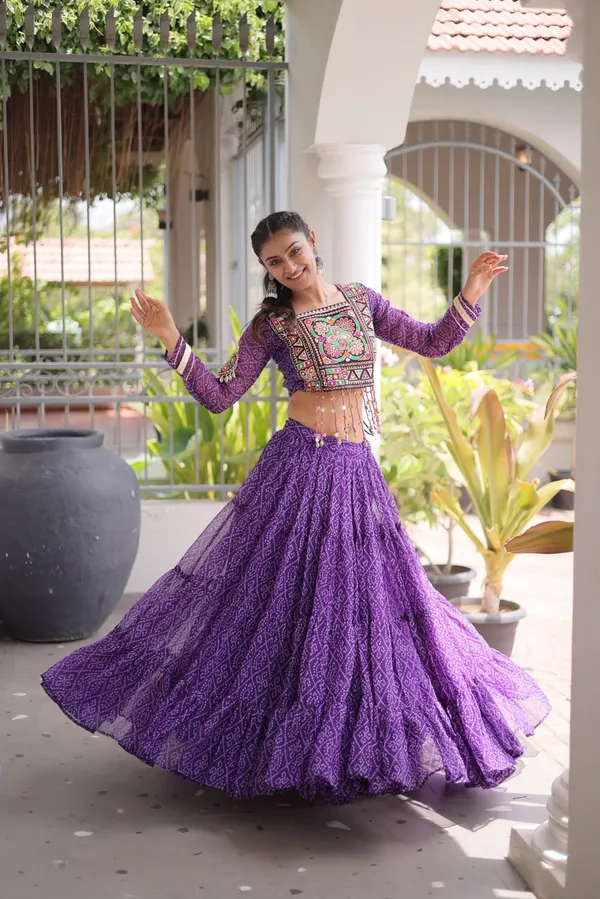 Designer_Bandhani_Lehenga_Choli_Set