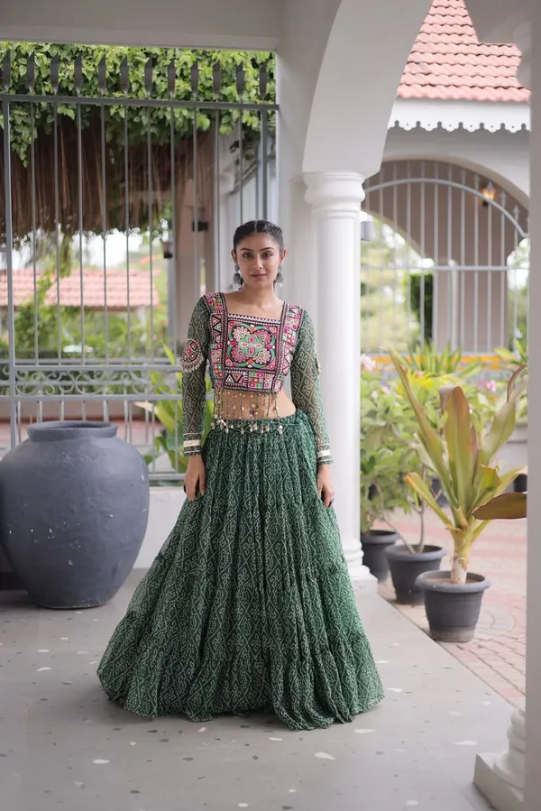 Designer_Bandhani_Lehenga_Choli_Set
