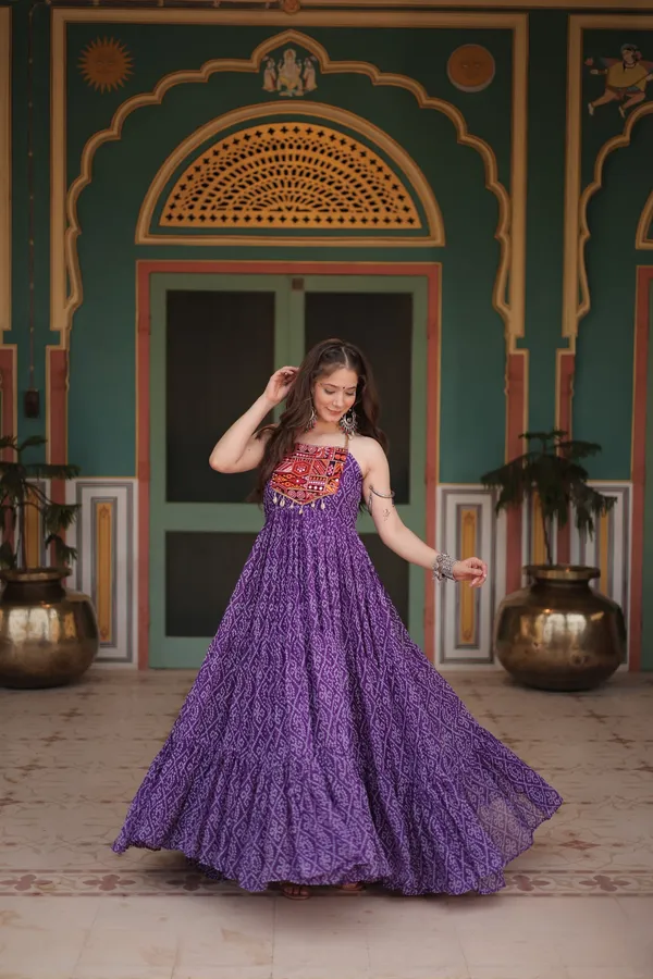 Designer_Bandhani_Lehenga_Choli_Set