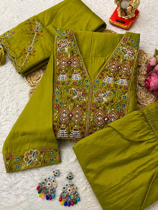 Premium_Designer_Viscose_Embroidered_Salwar_Suit_Green