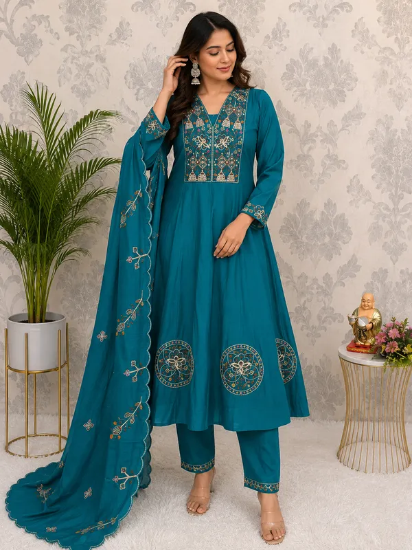 Premium_Designer_Viscose_Embroidered_Salwar_Suit_Blue