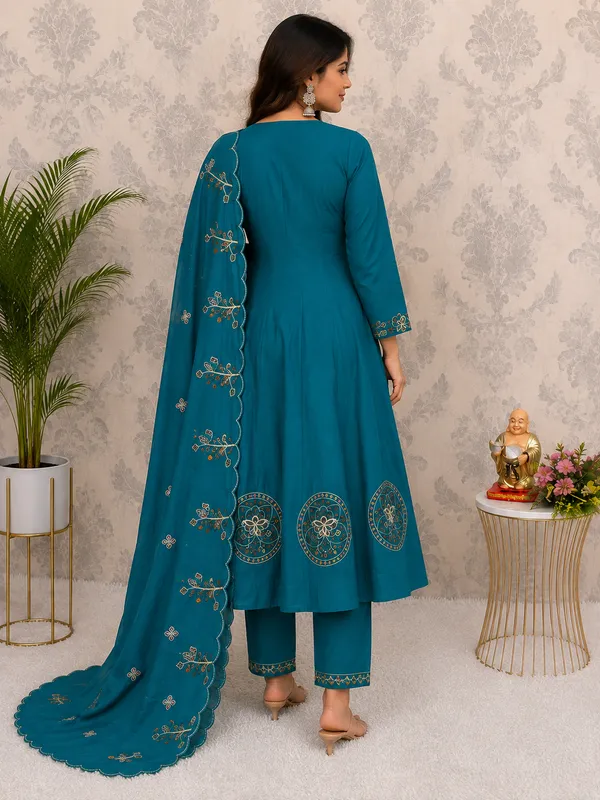 Premium_Designer_Viscose_Embroidered_Salwar_Suit_Blue