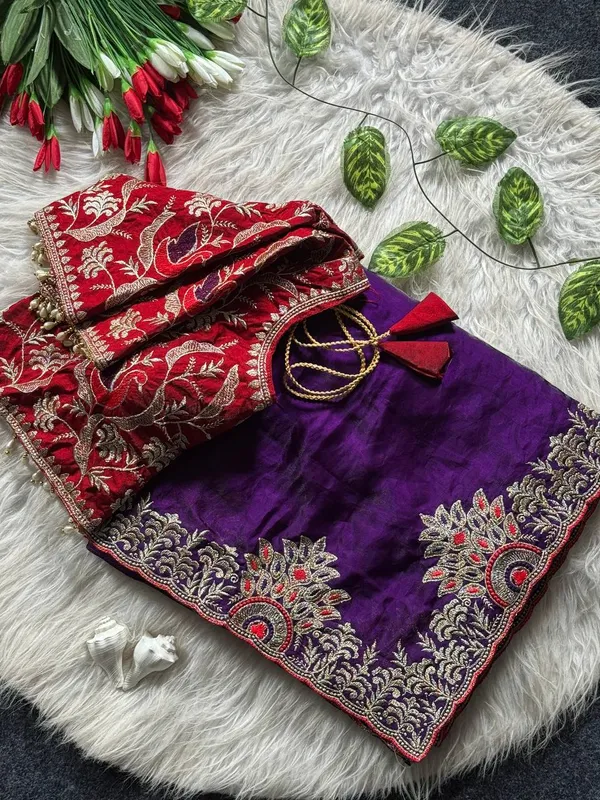 Designer_Saree_With_Readymade_Blouse_Purple
