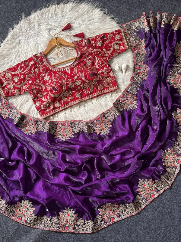 Designer_Saree_With_Readymade_Blouse_Purple