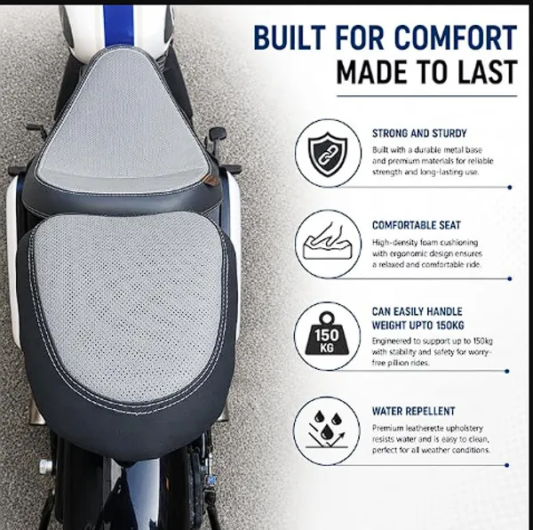 Jawa_42_Bobber_Back_Seat_with_Footrest_|_Grey_Leatherette_Pillion_Seat_|_Comfortable_Cushion_|_Durable_Metal_Base_|_Easy_Installation