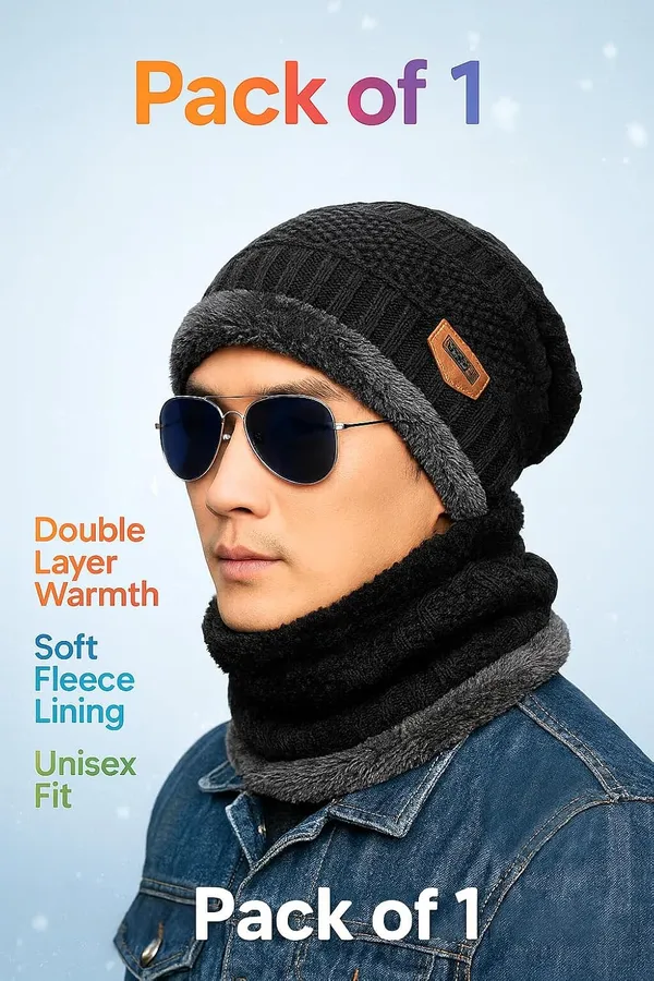 Unisex_Winter_Woolen_Knitted_Beanie_Cap_With_Neck_Warmer_Soft_Fleece_Lined_Double_Layer_Thermal_Hat_For_Men_Women_Stylish_Warm_Cap_For_Cold_Weather_Outdoor_Use_Black_-_Pack_of_2