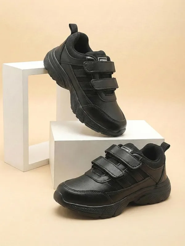 Mens_Black_School_Shoes_With_Double_Velcro_Strap_Lightweight_Comfortable_Walking_Shoes_Anti_Slip_Uniform_Shoes_For_Boys_Men