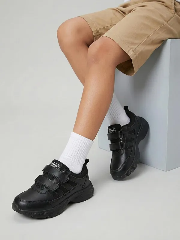 Mens_Black_School_Shoes_With_Double_Velcro_Strap_Lightweight_Comfortable_Walking_Shoes_Anti_Slip_Uniform_Shoes_For_Boys_Men