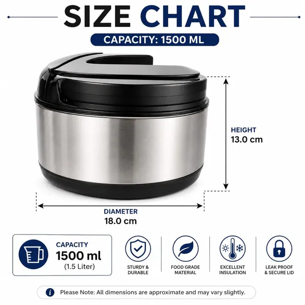 Thermoware_Stainless_Steel_Casserole_Hot_Pot_1500_Ml_Set_Of_1