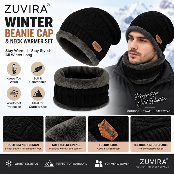 Unisex_Winter_Woolen_Knitted_Beanie_Cap_With_Neck_Warmer_Soft_Fleece_Lined_Double_Layer_Thermal_Hat_For_Men_Women_Stylish_Warm_Cap_For_Cold_Weather_Outdoor_Use_Black_-_Pack_of_2