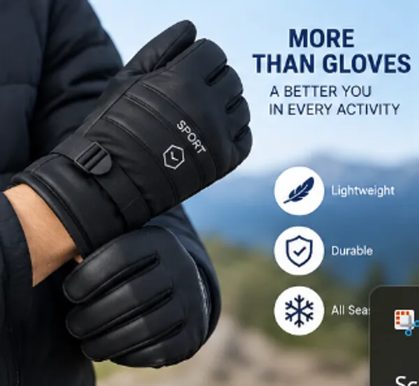 Unisex_Black_Winter_Sports_Gloves