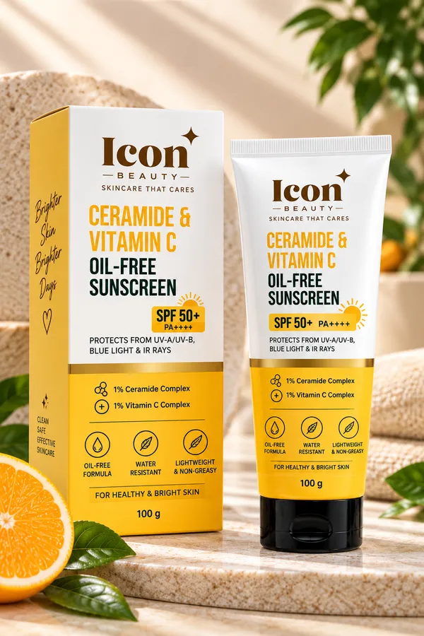 Icon_Oil_Free_Sunscreen_Spf_50_Pa_With_Ceramide_Vitamin_C_Pack_Of_2