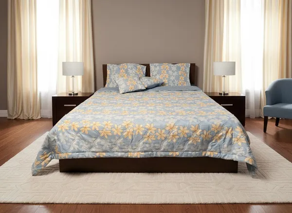 Cotton_Floral_Powder_Blue_Golden_Champa_Double_Ac_Comforter