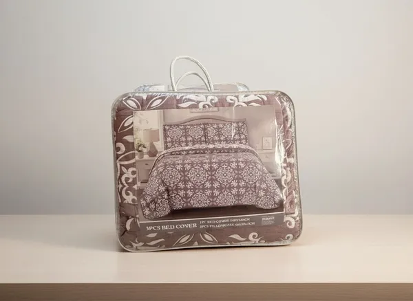 Cotton_Quilted_Damask_Print_Mauve_Bedcover_Set
