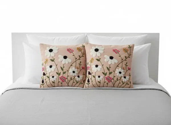 Blush_Daisy_Embroidered_Cotton_Cushion_Cover