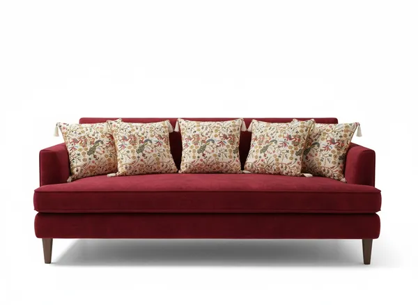 Ivory_Multicolour_Peacock_&_Floral_Print_Cushion_Cover_with_Tassels