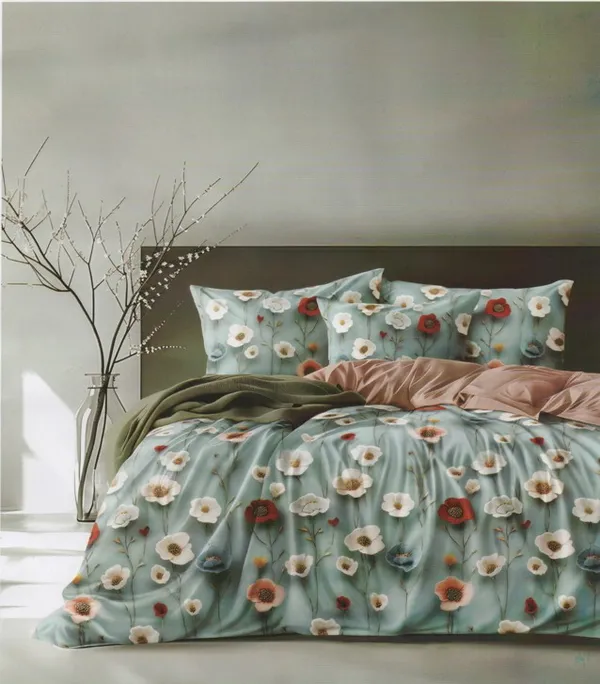 Sage_Poppy_Floral_Cotton_Bedsheet_Set