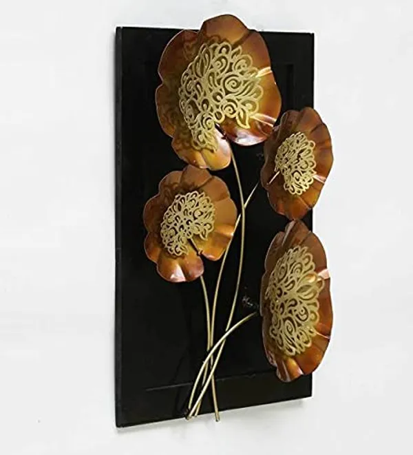 Bharat_Art_Metal_Iron_Jali_4_Leaf_On_Bord_Decorative_Wall_Hanging_Wall_Decor_For_Home_Living_Room_Bedroom_Hotels_Office_Cafe_Etc_Multicolor_15_X_3_X_20_Inch