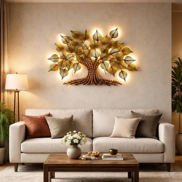 Ind_Decor_Big_Tree_Metal_Wall_Art_With_Led_Light_Handcrafted_Iron_Tree_Wall_Hanging_For_Living_Room_Bedroom_Hall_Office_Pan_Tree_Wd049_Size_36_2_24_Inch_Wd049