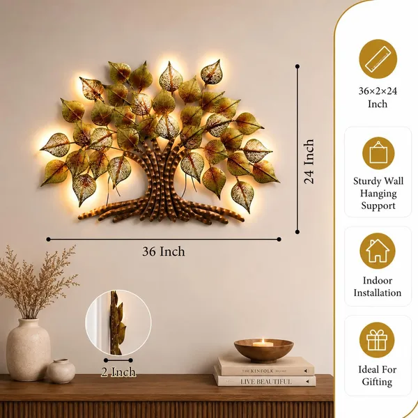 Ind_Decor_Big_Tree_Metal_Wall_Art_With_Led_Light_Handcrafted_Iron_Tree_Wall_Hanging_For_Living_Room_Bedroom_Hall_Office_Pan_Tree_Wd049_Size_36_2_24_Inch_Wd049