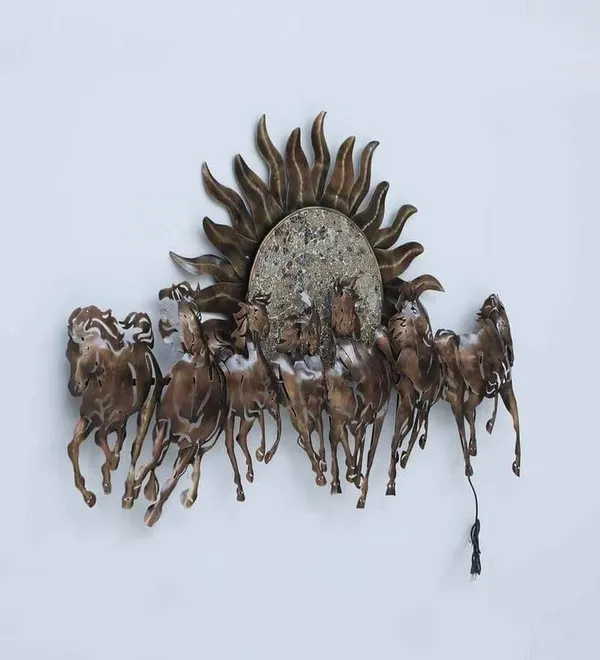 Ind_Decor_7_Big_Running_Horses_Led_Metal_Wall_Art_Vastu_Wall_Hanging_For_Home_Living_Room_Bedroom_Cafe_Handcrafted_Sun_Horse_Decorative_Led_Wall_Dcor_55x3x34_Inch_Cw094_A