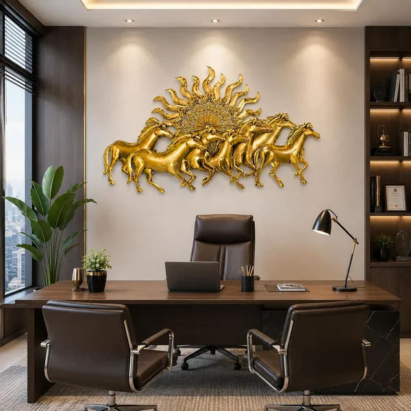 Ind_Decor_Carly_7_Horses_Gold_Wall_Art_Vastu_Decorative_Metal_Wall_Hanging_Sculpture_For_Living_Room_Bedroom_Office_Elegant_Sunrise_Design_With_Led_Lighting_36_X_2_X_20_Inch_W153_A