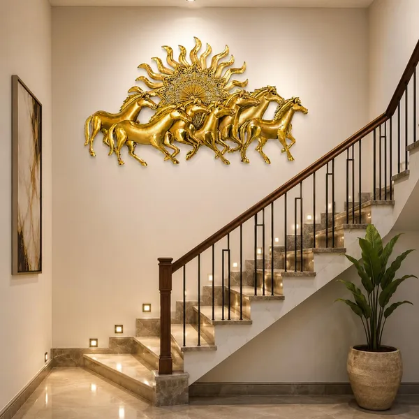 Ind_Decor_Carly_7_Horses_Gold_Wall_Art_Vastu_Decorative_Metal_Wall_Hanging_Sculpture_For_Living_Room_Bedroom_Office_Elegant_Sunrise_Design_With_Led_Lighting_36_X_2_X_20_Inch_W153_A