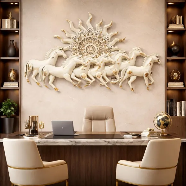 Ind_Decor_Carly_7_Horses_White_Wall_Art_Vastu_Decorative_Metal_Wall_Hanging_Sculpture_For_Living_Room_Bedroom_Office_Elegant_Sunrise_Design_With_Led_Lighting_36_X_2_X_20_Inch_W153_B