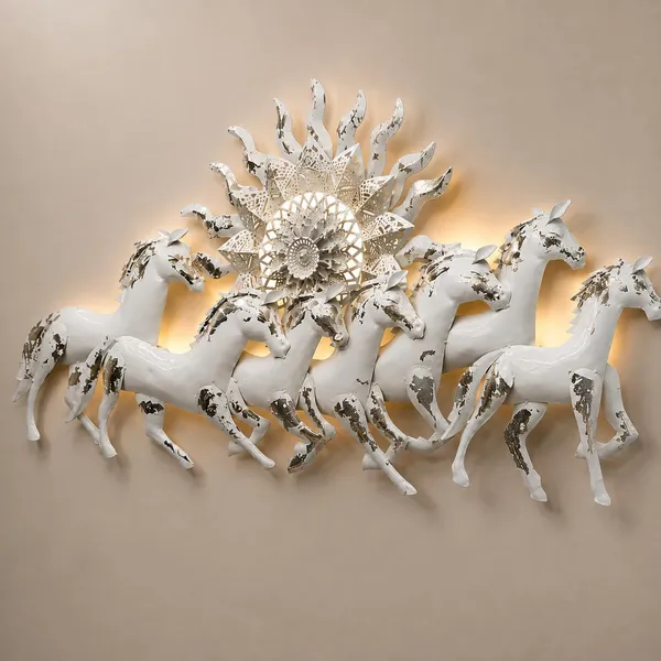 Ind_Decor_Carly_7_Horses_White_Wall_Art_Vastu_Decorative_Metal_Wall_Hanging_Sculpture_For_Living_Room_Bedroom_Office_Elegant_Sunrise_Design_With_Led_Lighting_46_X_2_X_26_Inch_W167_B