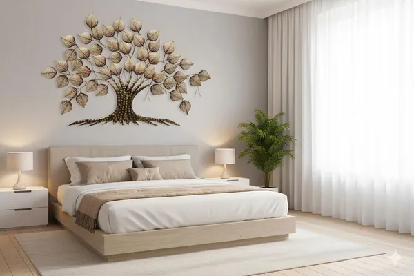 Ind_Decor_Big_Tree_Metal_Wall_Art_With_Led_Light_Handcrafted_Iron_Tree_Wall_Hanging_For_Living_Room_Bedroom_Hall_Office_Entrance_Pan_Tree_2_Golden_W244_Size_58_2_36_Inch_W244